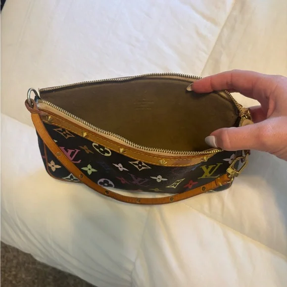 Louis Vuitton Black Multicolor Monogram Shoulder Bag - Picture 3 of 7